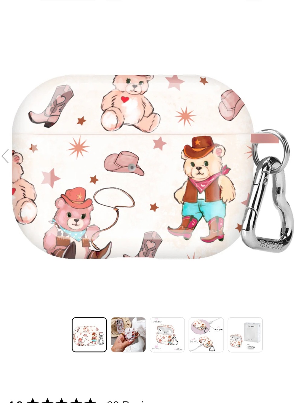 Velvet Caviar Western Teddy AirPods Pro Case